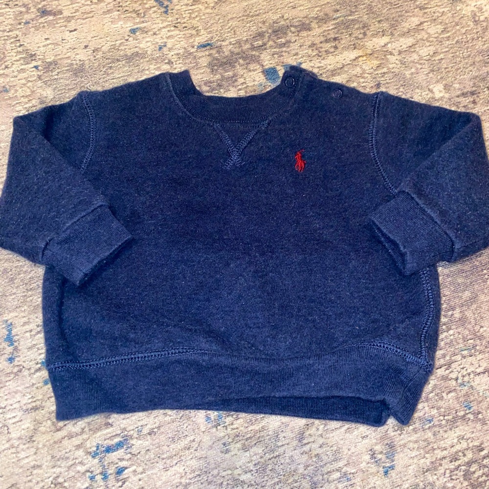 Ralph Lauren Polo sweatshirt-newborn 6-12 months